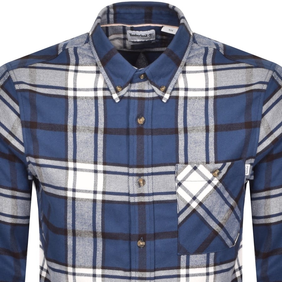 Alternative Image for ProductTimberland Long Sleeved Flannel Check Shirt Navy2